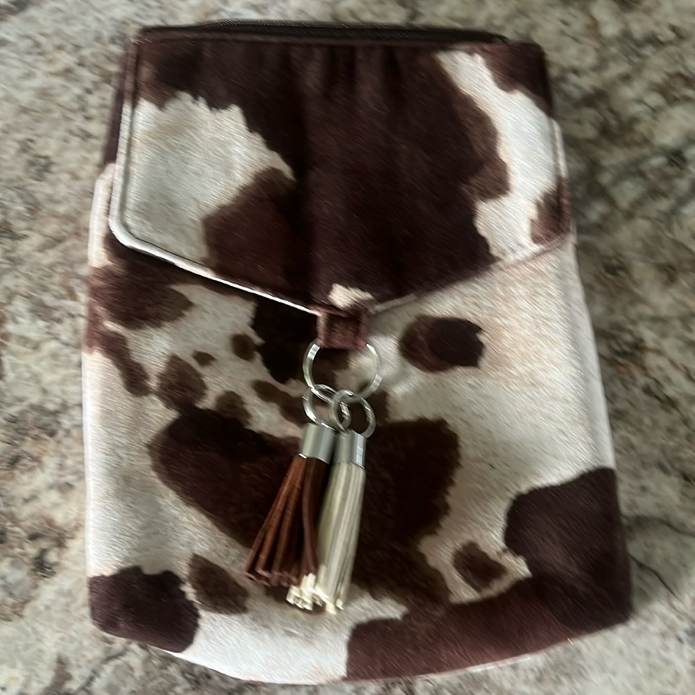 Cow print bag